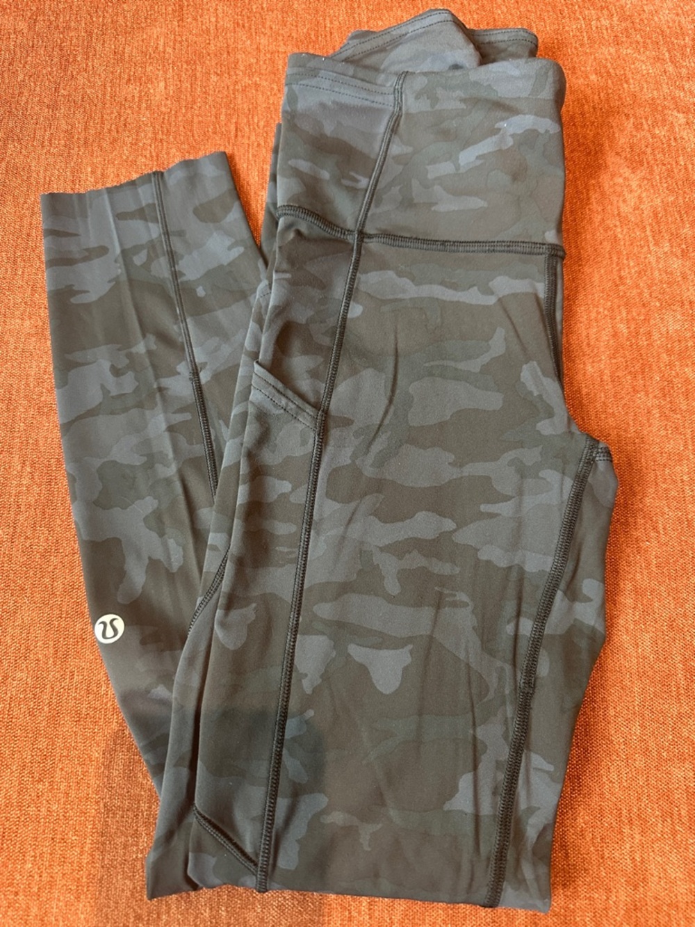 lululemon athletica Fast and Free Camouflage Leggings in Olive